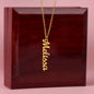 Custom Multiple Vertical Name Necklace for Mom
