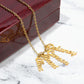 Custom Multiple Vertical Name Necklace For Mom