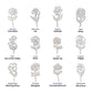 Custom Flower Name Necklace For Mothers and Daughters