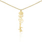 Custom Flower Name Necklace For Mothers and Daughters
