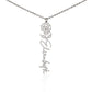 Custom Flower Name Necklace For Mothers and Daughters