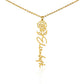Custom Flower Name Necklace For Mothers and Daughters