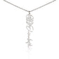 Custom Flower Name Necklace For Mothers and Daughters