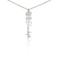 Custom Flower Name Necklace For Mothers and Daughters