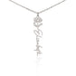 Custom Flower Name Necklace For Mothers and Daughters