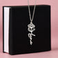 Custom Flower Name Necklace For Mothers and Daughters