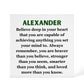 Personalized Believe Deep In Your Heart Printed Acrylic Block