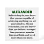 Personalized Believe Deep in Your Heart Printed Acrylic Block