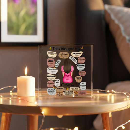 Spanish God Says I Am Acrylic Block Plaque
