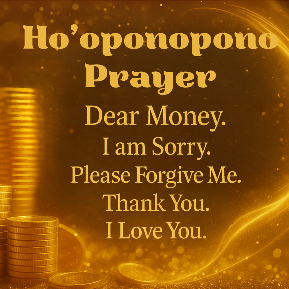 Money Ho'oponopono Plaque