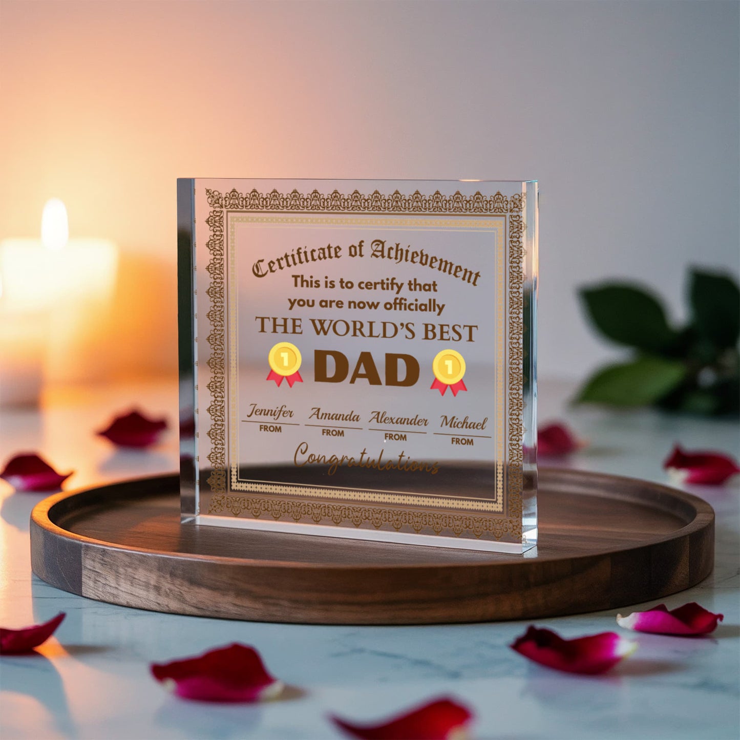 Worlds Best Dad Plaque