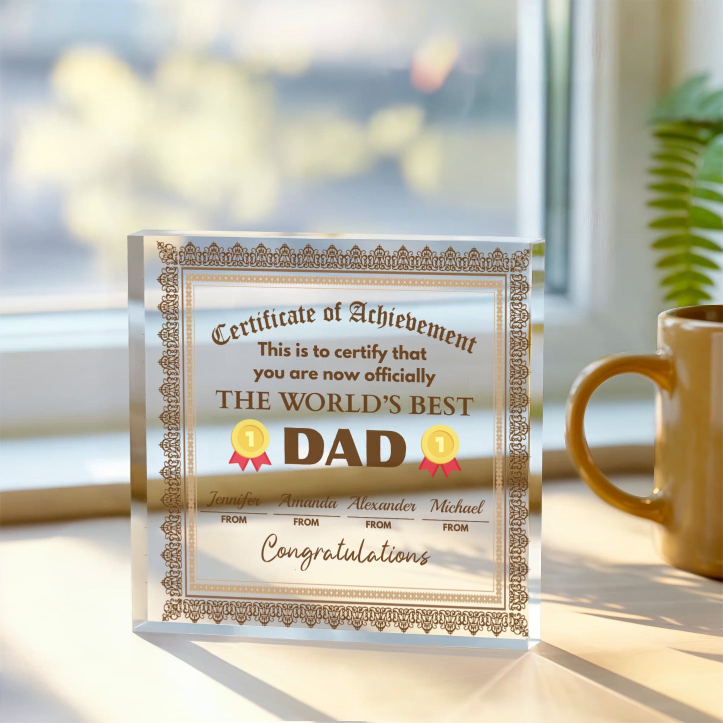 Worlds Best Dad Plaque