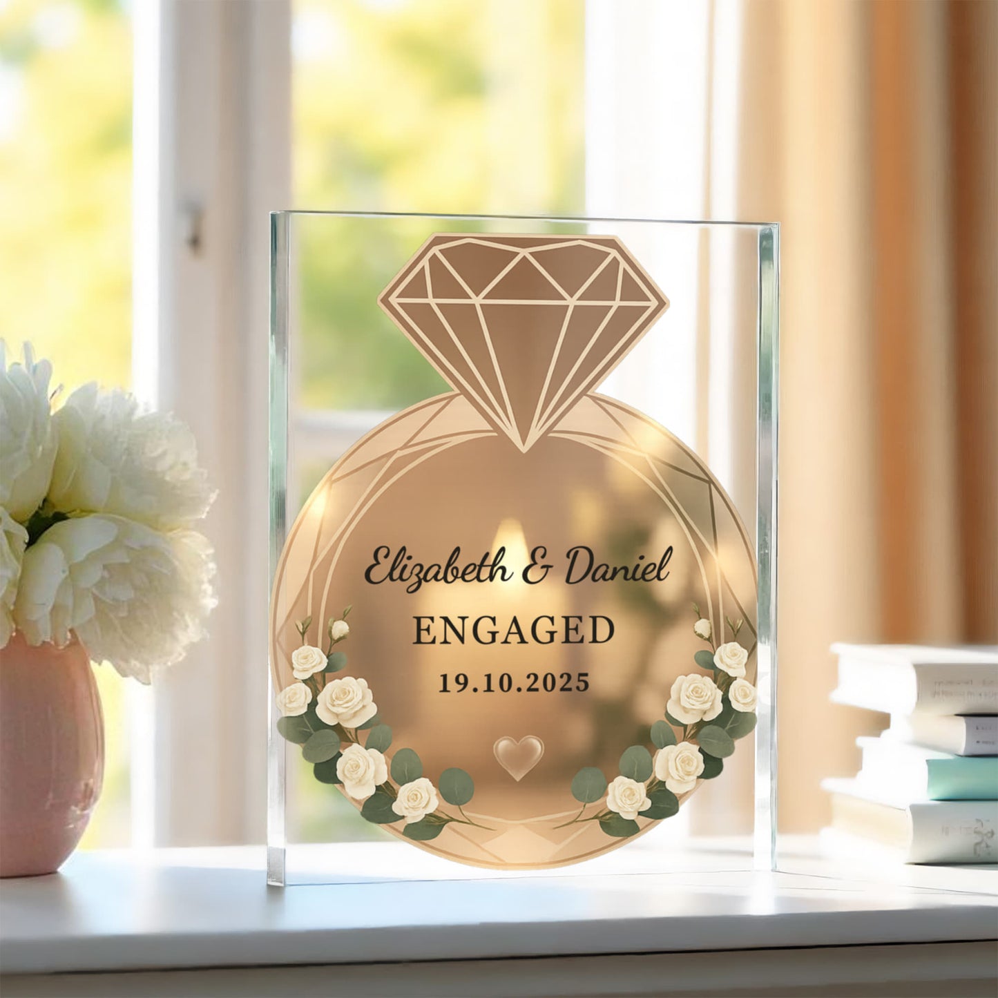 Engagement Ring Acrylic Plaque
