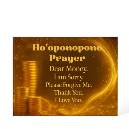 Money Ho'oponopono Plaque