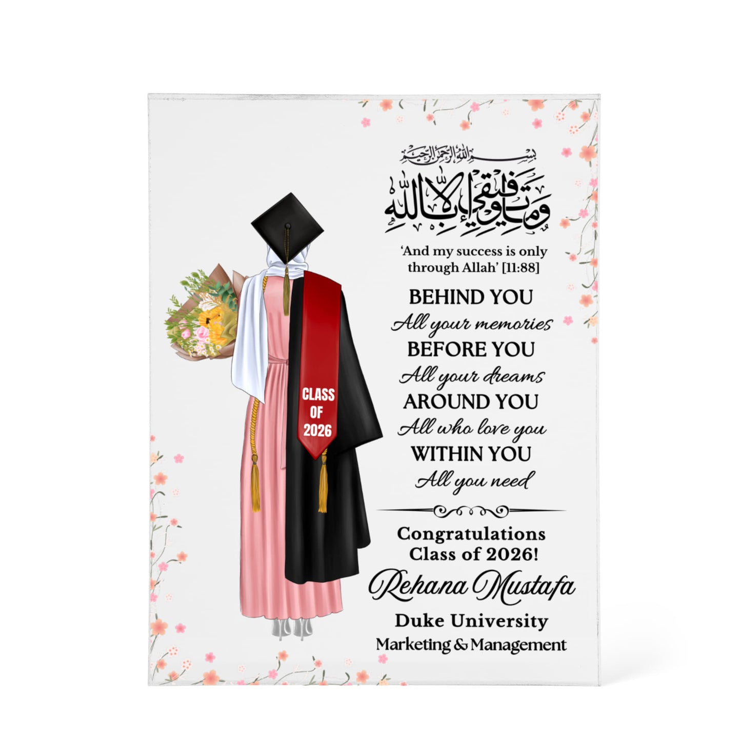 Graduation Plaque 5x7