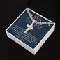 Personalized Gift for Basketball Lover Son - Cuban Chain Necklace with Cross