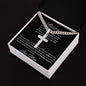 Personalized Gift for Son Love You for Amazing Man You Are - Cuban Chain Necklace with Cross