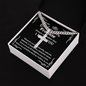 Personalized Gift for Badass Son - Cuban Chain Necklace with Cross