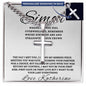 Personalized Gift for Husband If You Are Feeling Overwhelmed - Cuban Chain Necklace with Cross