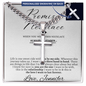 Personalized Promise Gift for Husband - Cuban Chain Necklace with Cross
