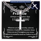 Personalized Gift for Badass Son - Cuban Chain Necklace with Cross