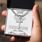 Personalized Gift for Son Capable of Achieving - Cuban Chain Necklace with Cross