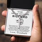 Personalized Gift for Husband Who Loves Fishing - Cuban Chain Necklace with Cross