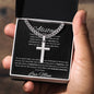 Personalized Gift for Son Love You for Amazing Man You Are - Cuban Chain Necklace with Cross