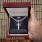 Personalized Gift for Son You Are an Amazing Son - Cuban Chain Necklace with Cross
