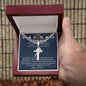 Personalized Gift for Basketball Lover Son - Cuban Chain Necklace with Cross