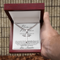Personalized Promise Gift for Husband - Cuban Chain Necklace with Cross