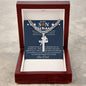 Personalized Gift for Basketball Lover Son - Cuban Chain Necklace with Cross