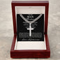 Personalized Gift for Husband Promise I Love You - Cuban Chain Necklace with Cross