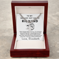 Personalized Gift for Husband Who Loves Fishing - Cuban Chain Necklace with Cross