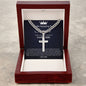 Personalized Gift for Son You Are an Amazing Son - Cuban Chain Necklace with Cross