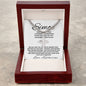 Personalized Gift for Husband If You Are Feeling Overwhelmed - Cuban Chain Necklace with Cross