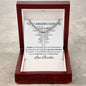 Personalized Promise Gift for Husband Can't Live Without You - Cuban Chain Necklace with Cross