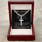 Personalized Dads Favorite Sayings Gift - Cuban Chain Necklace with Cross