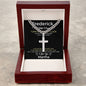 Personalized Gift for Husband Turn Back the Clock - Cuban Chain Necklace with Cross