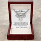 Personalized Gift for Husband I Want It All - Cuban Chain Necklace with Cross