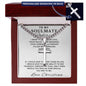 Personalized Gift for Husband I Want It All - Cuban Chain Necklace with Cross