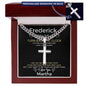 Personalized Gift for Husband Turn Back the Clock - Cuban Chain Necklace with Cross