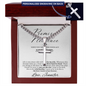 Personalized Promise Gift for Husband - Cuban Chain Necklace with Cross