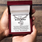 Personalized Gift for Husband Who Loves Fishing - Cuban Chain Necklace with Cross