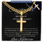 Personalized Gift for Husband Always Remember - Cuban Chain Necklace with Cross