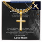 Personalized Gift for You Are Braver - Cuban Chain Necklace with Cross