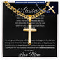 Personalized Gift for Son Love You for Amazing Man You Are - Cuban Chain Necklace with Cross