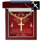 Personalized Gift for Son Basketball Game Lover - Cuban Chain Necklace with Cross