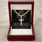 Personalized Gift for Husband Promise I Love You - Cuban Chain Necklace with Cross