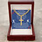 Personalized Baseball Fan Gift for Grandson Believe in Yourself - Cuban Chain Necklace with Cross